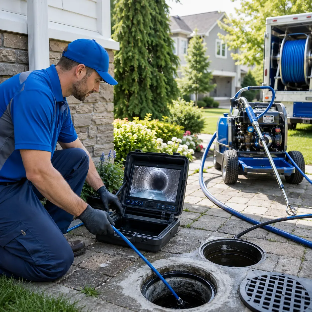 Outdoor drain cleaning professionals serving Huntington, IN